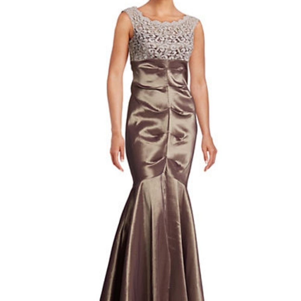 Xscape Lace Top Gown-MAUVE-6